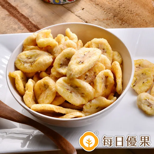 【每日優果】香蕉脆片160G(水果脆片)