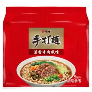 【維力】手打麵 蔥香牛肉袋麵30入/箱