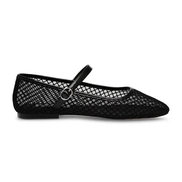 【STEVE MADDEN】VINETTA-M 透膚網格瑪莉珍鞋(黑色)