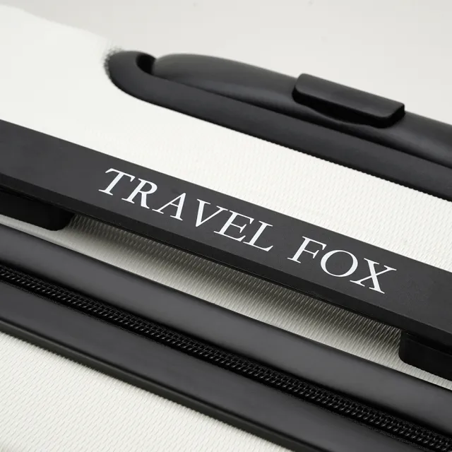 【TRAVEL FOX 旅狐】25+29吋尊爵經典拉鍊箱 TSA海關鎖 輔助把手 旅行箱 行李箱 兩件組-25黑+29白