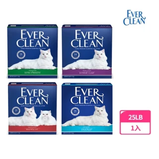 【EverClean 藍鑽】強效結塊貓砂25LB(美規 礦砂)