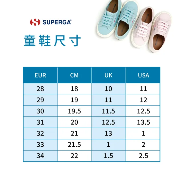 【SUPERGA】休閒鞋 童鞋 帆布鞋 3750 輕量系列 共4色(S51425W)
