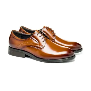 【AMADEUS 阿瑪迪斯】超輕量3E寬楦休閒男皮鞋25205-3 棕色(男皮鞋/素面皮鞋)