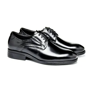 【AMADEUS 阿瑪迪斯】超輕量3E寬楦休閒男皮鞋25205-3 黑色(男皮鞋/素面皮鞋)