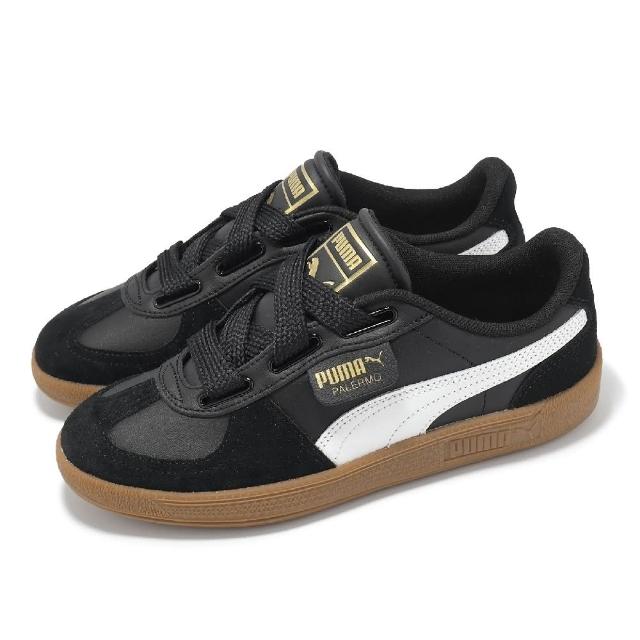 【PUMA】休閒鞋 Palermo Wide Lace SD 女鞋 黑 白 復古 膠底 402109-02 