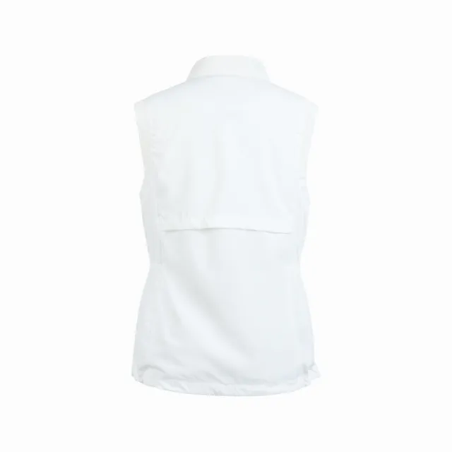 【PING】女款透氣網內裡抗UV高爾夫薄背心-白(防潑水/防風透氣/GOLF/RB25115-87)