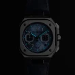【Bell&Ross】BR-05系列 法國巡邏兵飛行表演隊 計時腕錶-42mm(BR05C-PAF-ST/SCA)