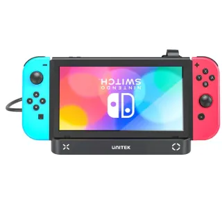 【UNITEK】G1002G 適用於Switch的10合2 USB-C KVM轉接器含四合一讀卡機附遙控裝置(保固兩年)