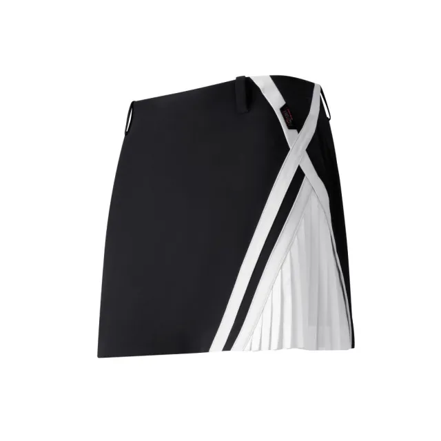 【HONMA 本間高爾夫】女款撞色拼接百褶短裙 春夏季 日本高爾夫球專櫃品牌(XS-L多色任選HWKX902R630)