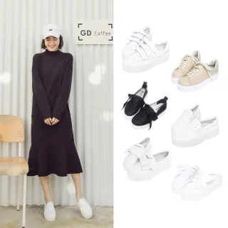 【Ann’S】激瘦第三代全真牛皮厚底小白鞋(9款)