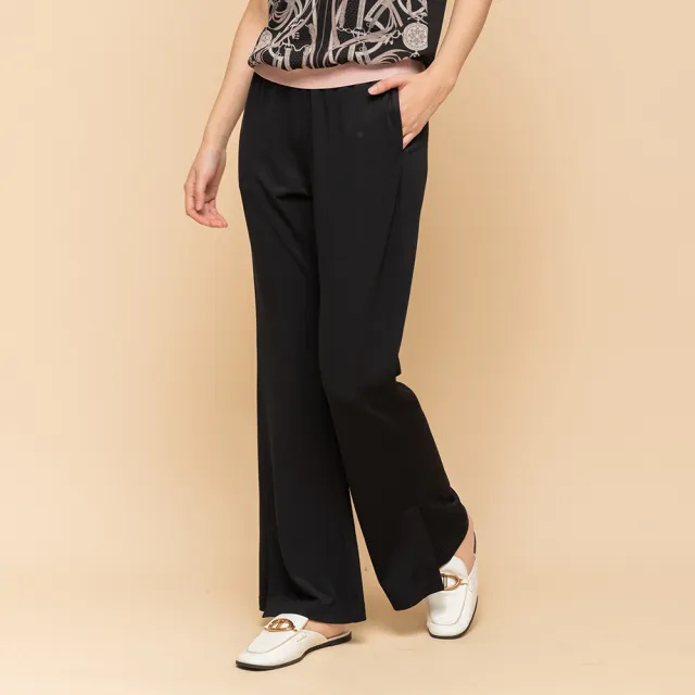 【perng yuh 芃諭名品】*纖雅俐感 小開衩 舒彈 落地褲(2025 SS Collection|4A春夏新品上市)