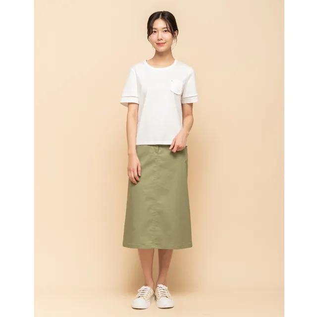 【perng yuh 芃諭名品】愜遊俐落 棉感 直筒裙(2025 SS Collection|4A春夏新品上市)