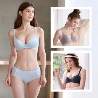 【華歌爾限搶SET】2件組 i earth 環保 D-E罩杯內衣-記形鋼圈 VB3631+VB3345(多色選)
