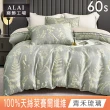 【ALAI 寢飾工場】60支100%萊賽爾天絲3.5尺床包兩用被組(多色任選/300織/100%蘭精天絲萊賽爾)