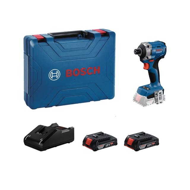 【BOSCH 博世】18V 免碳刷衝擊起子機套裝(GDR 18V-215_2.0Ahx2)