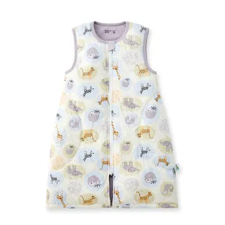 【mamaway 媽媽餵】抗菌防踢被-動物泡泡 釦子款 薄款3Y以上(嬰幼兒防踢背心)