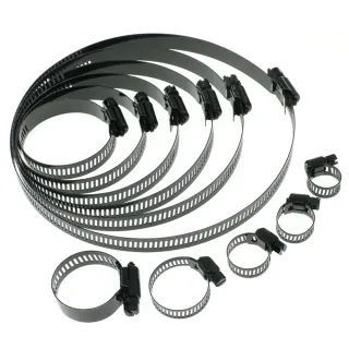 【Supamoto】不鏽鋼束環—黑色(SUS304/白鐵/喉箍/卡箍/管束/束帶/排氣管/防燙蓋/管夾/機車改裝用品)