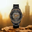 【Rado 雷達表】101同款 金焰Captain Cook庫克船長300米鏤空腕錶43㎜-加8重豪禮 R01(R32192152)