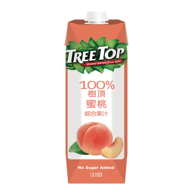 【Tree Top 樹頂】100%水蜜桃綜合果汁 1Lx1箱(共10入)