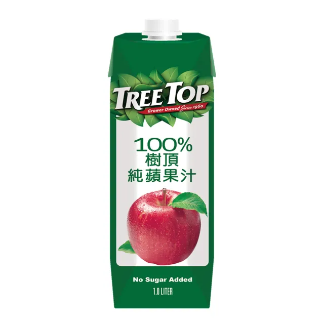 【Tree Top 樹頂】100%純蘋果汁 1Lx1箱(共10入)