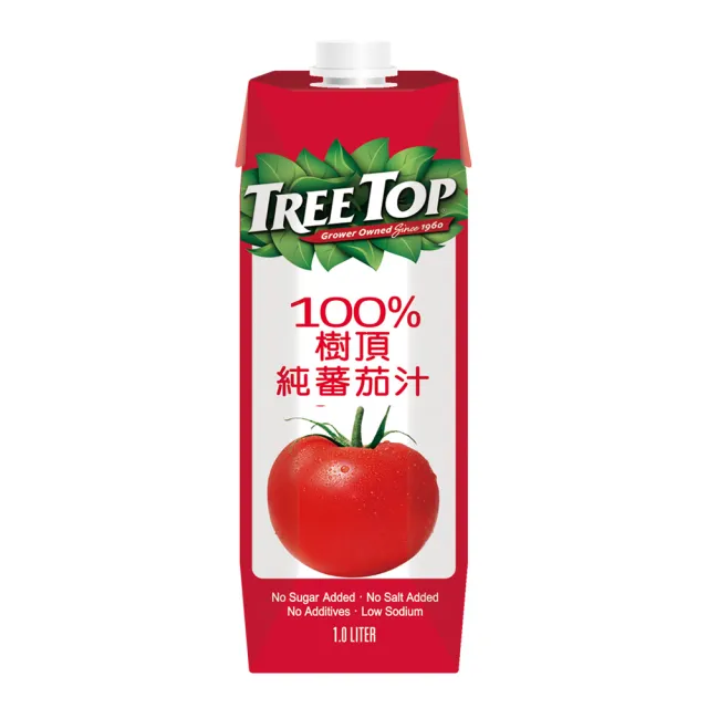 【Tree Top 樹頂】100%純蕃茄汁 1Lx1箱(共10入)