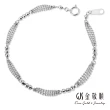 【GJS 金敬順】鉑金PT950鉑金手鍊蕾絲緞帶(鉑金重:0.90錢+-0.03錢)
