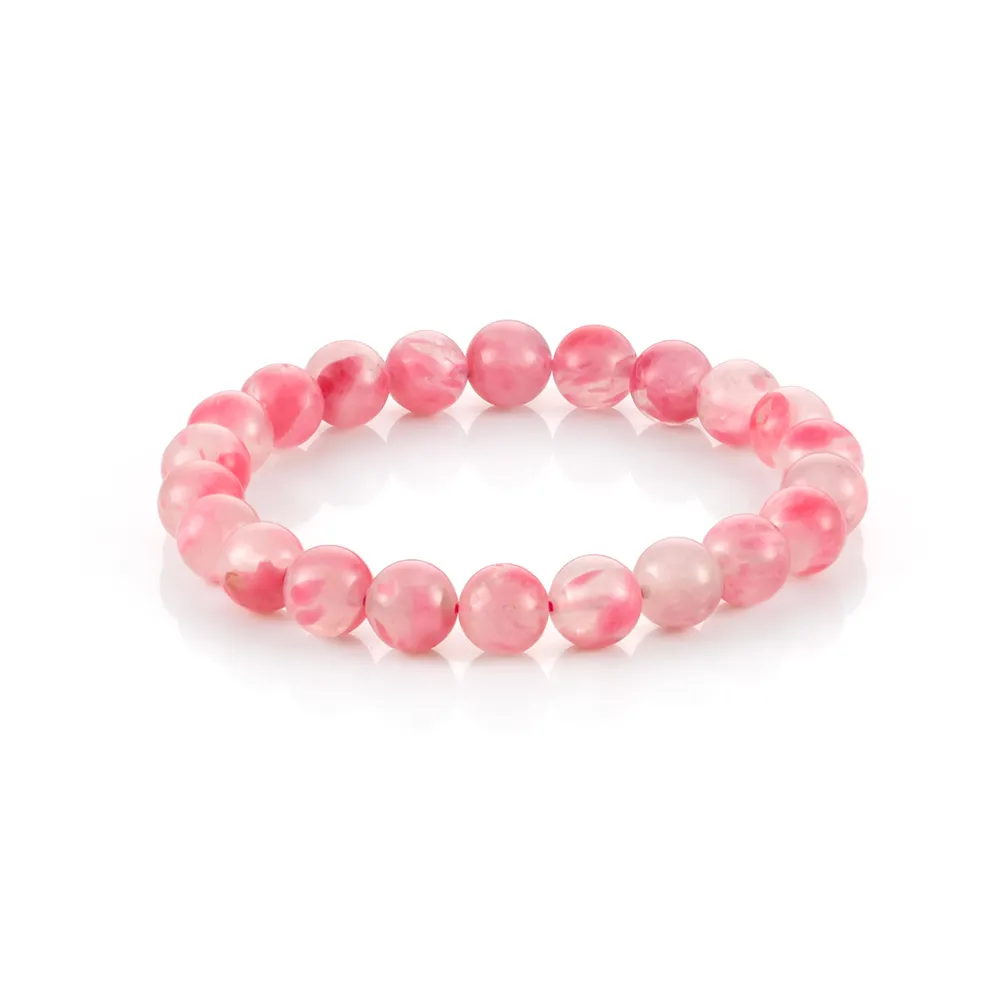 【Woogie武吉珠寶】精品櫻花雨薔薇輝石手鍊(8mm)