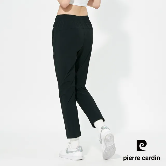 【pierre cardin 皮爾卡登】網路獨家 女款 冰絲涼感平口款速乾褲-黑色(8257883-99)