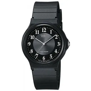 【CASIO 卡西歐】MQ-24-1B3超薄靜音指針錶(學生考試必備 錶徑約3.5公分)