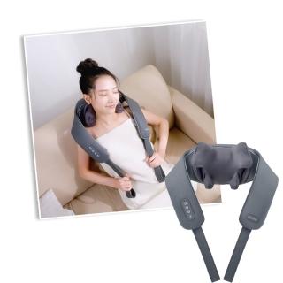 【HEALTHPIT】Relax頸Fun鬆 無線肩頸按摩器 HH-567(類貓抓皮格/六輪分工揉壓有感)