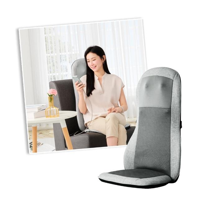 【HEALTHPIT日式舒適生活】背感輕鬆 溫感按摩背墊 HH-568(按摩椅墊/按摩墊)