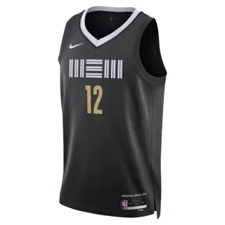 【NIKE 耐吉】背心 男款 運動背心 NBA球衣 灰熊隊 MEM MNK DF SWGMN JSY CE 23 黑 DX8507-011