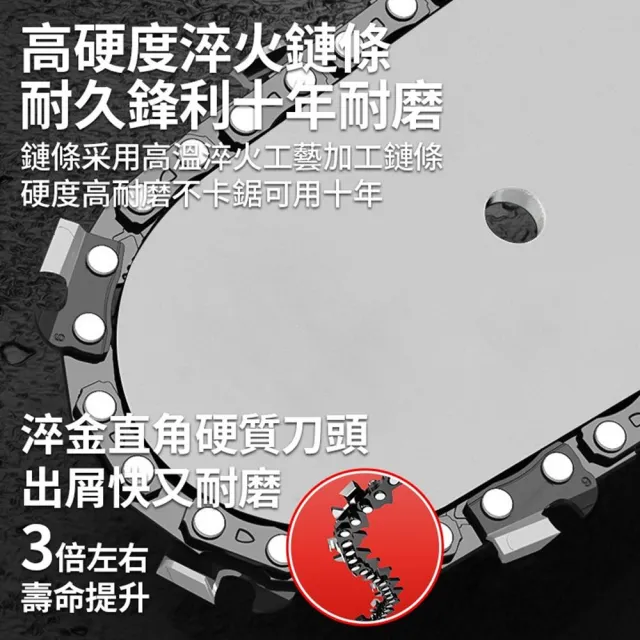 【Cang小達】電鋸 電動鋸子 無刷款（十節20000M）一電+鏈條*2(淬火鏈條/銅芯電機/自動噴油)