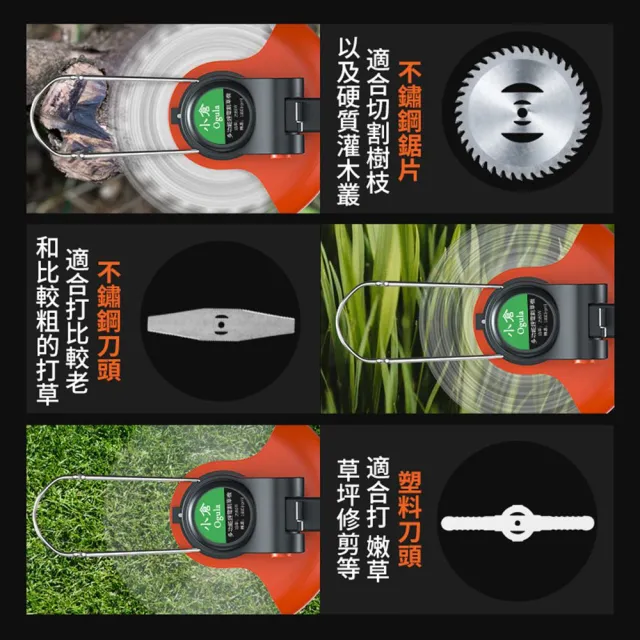 【Ogula 小倉】打草機 除草機 豪華版大功率（20000M）一電送大禮包(純銅電機/割草機)