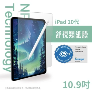【Simmpo】iPad 10/11代 10.9/11吋 舒視霧面 抗藍光類紙膜(無框版)