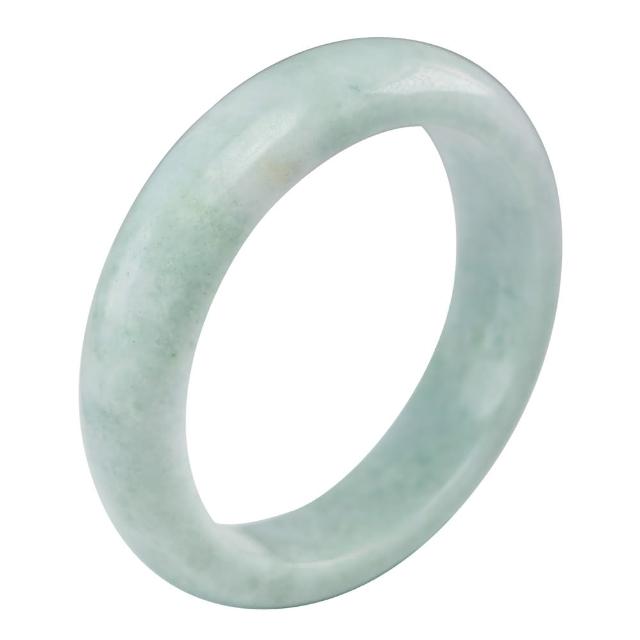 【漢石齋】天然翡翠A貨 手鐲玉鐲 飄花種(手圍17.5/版寬14.5mm)