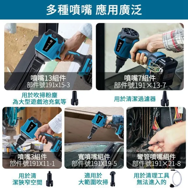 【Ogula 小倉】除塵槍 風槍 空氣槍 吹吸兩用 15節一電+豪華配件(風槍/ 充電風壓槍)