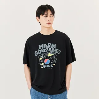 【Mark Gonzales官方旗艦】男女同款 韓國首爾T恤-黑色