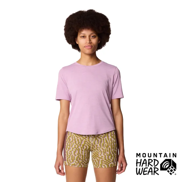【Mountain Hardwear】Sunblocker Short Sleeve W 防曬短版短袖排汗衣 女款 紫藤 #2067781