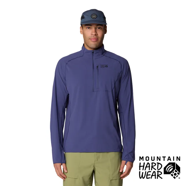 【Mountain Hardwear】Sunshield 1/2 Zip Men 防曬超輕量長袖上衣 藍金石 男款 #2110211