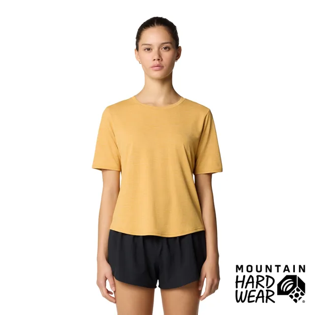 【Mountain Hardwear】Sunblocker Short Sleeve W 防曬短版短袖排汗衣 女款 日落金 #2067781