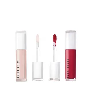 【Bobbi Brown 芭比波朗】美唇精華雙色組★日夜唇部精華(無色款+漿果紅Bare Plum)