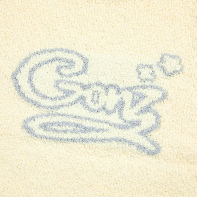 【Mark Gonzales】女裝 GONZ 短版短袖針織上衣-米白色