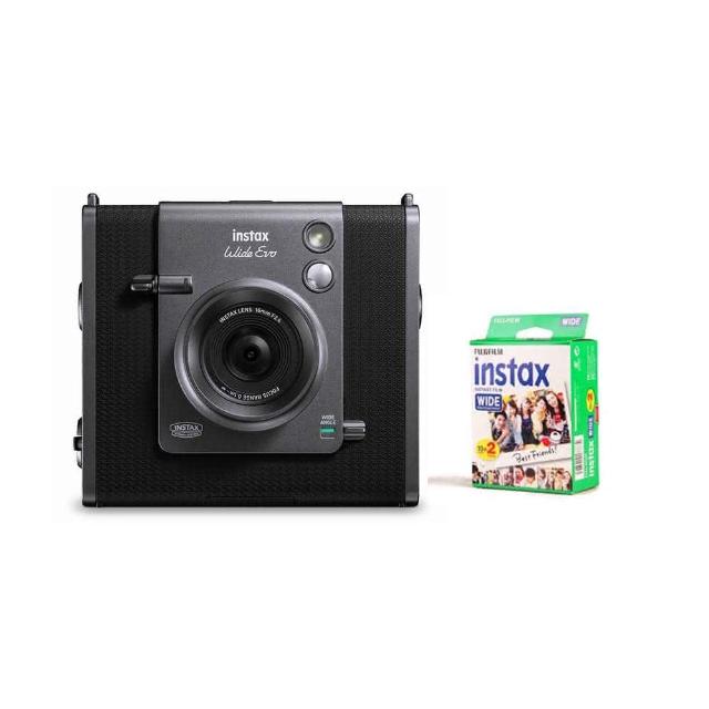 【FUJIFILM 富士】instax WIDE EVO 混合式數位 馬上看 拍立得相機 底片相機(恆昶公司貨 附贈底片20張)