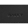 【BALLY】Mythos 紅白條紋再生牛皮對開零錢袋短夾(黑色)