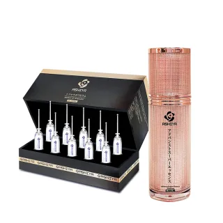 【Ashiya★限時價★】高濃度玻尿酸安瓶10入禮盒x1盒+賦活精華粉金瓶30MLx1(保濕精華組)