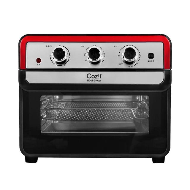 Coz!i 廚膳寶 AF66 第五代氣炸烤箱,23L 大容量不鏽鋼內膽設計,支援烘焙功能與熱風對流技術,提供均勻加熱與低油炸食體驗。桌上型安置,110V/60Hz 電壓,1400W 功率,適閤家庭廚房使用。配件包含 304 不鏽鋼烤網、炸籃、烤盤及烤盤夾。尺寸 404x390x349mm,本體重量 6.28kg,BSMI 認證透過,享 1 年主機保固。中國製造,高效能家電必備! Coz!i廚膳寶 AF66