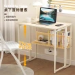 【Ashley House】3秒快展書桌-可移動收納摺疊桌書桌80x58x80cm(露營桌/餐桌/電腦桌/拜拜桌/工作桌)