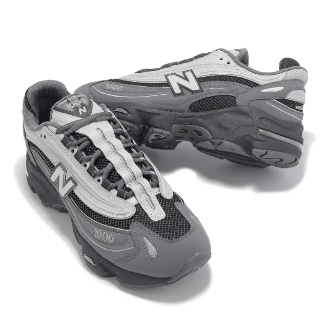 【NEW BALANCE】休閒鞋 1000 男鞋 女鞋 灰 黑 緩震 未來感 NB(M1000MEG-D)