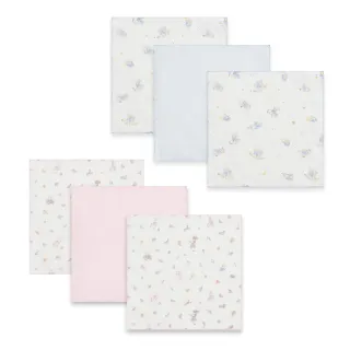 【奇哥】比得兔 純棉紗布手帕 29x29cm 3入(紗布巾 方巾 口水巾 餵奶巾 洗臉巾 拍嗝巾)
